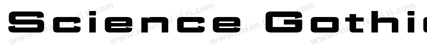 Science Gothic Bold Exp字体转换